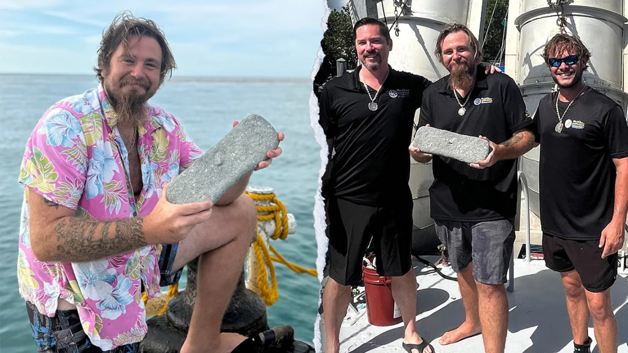 Florida treasure hunters searching a 400-year-old shipwreck discovered a rare 22.5-pound silver bar worth up to $100,000