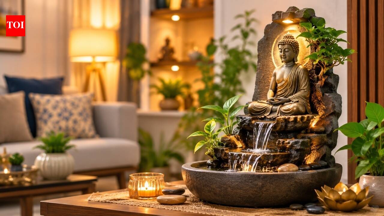 घर में सुख-समृद्धि के लिए 'वॉटरफॉल बुद्धा' लगाने के सही नियम, वास्तु शास्त्र के अनुसार जानें दिशा