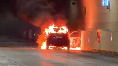 Fire breaks out in moving car inside Mumbai Coastal Road tunnel; traffic hit