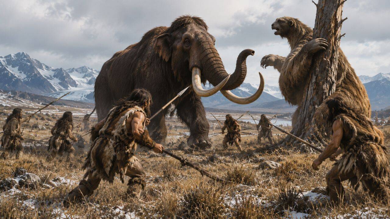 Early Americans mostly ate mammoths and giant sloths, but a new study says giant herbivores made up more than 99% of their diet