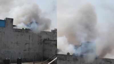 2 dead, several trapped as fire breaks out at Noida residential building
