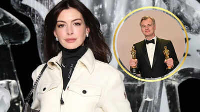 Anne Hathaway jokes she feared offending Christopher Nolan during 'Interstellar': 'I hope I didn't say anything'