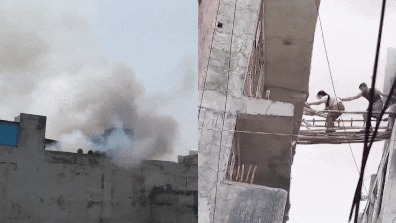 2 dead, several trapped as fire breaks out at Noida residential building