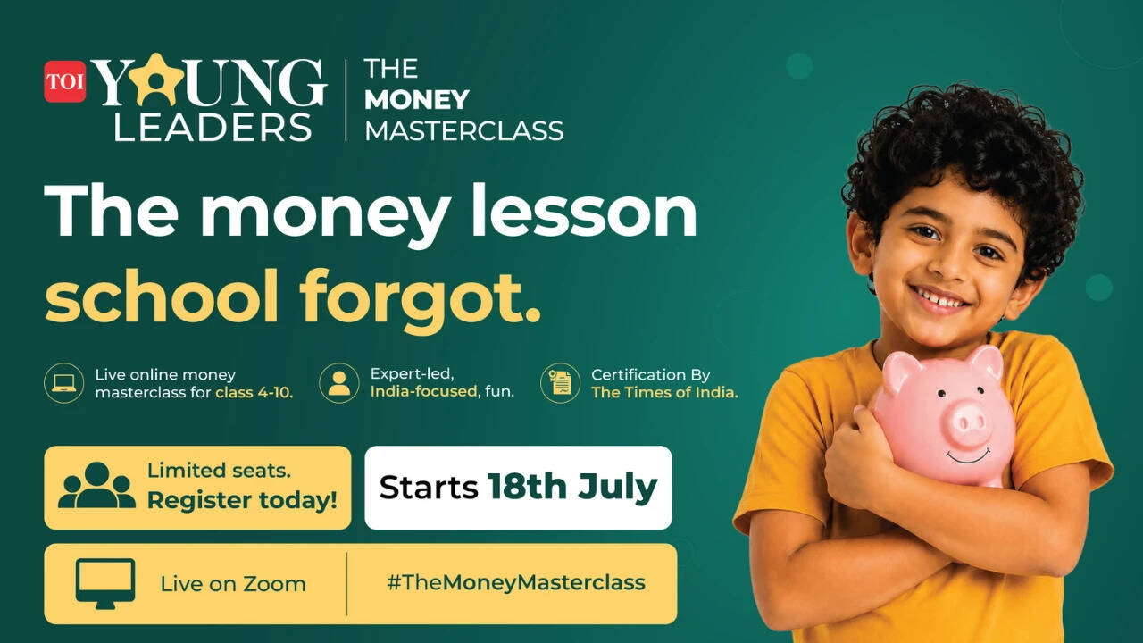 Enrol now with TOI Money Masterclass to turn your child's pocket money into life lessons