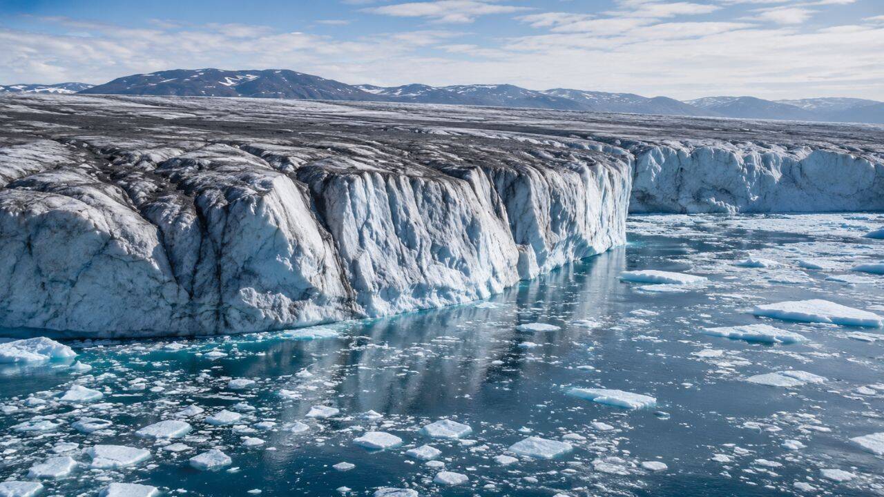 Greenland lost 105 billion tonnes of ice as darkening surface speeds melting