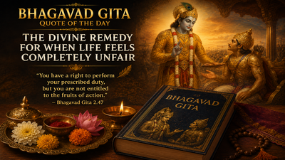 Bhagavad Gita Quote of the Day: The Divine Remedy for When Life Feels Completely Unfair