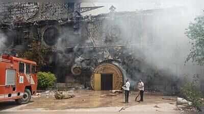 Blaze at abandoned Kingdom of Dreams in Gurgaon, ‘smoke signal’ alerts fire station nearby
