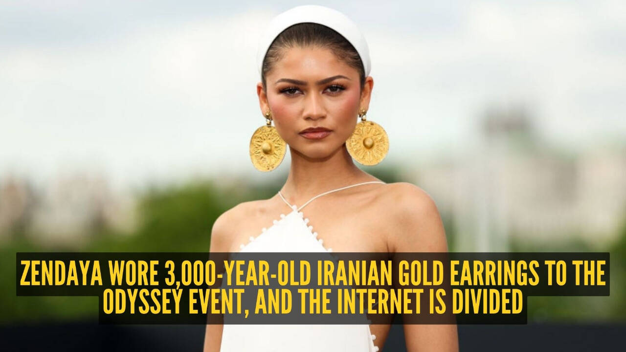 Zendaya's 3,000-year-old gold earrings stole the spotlight at The Odyssey event but not everyone's impressed