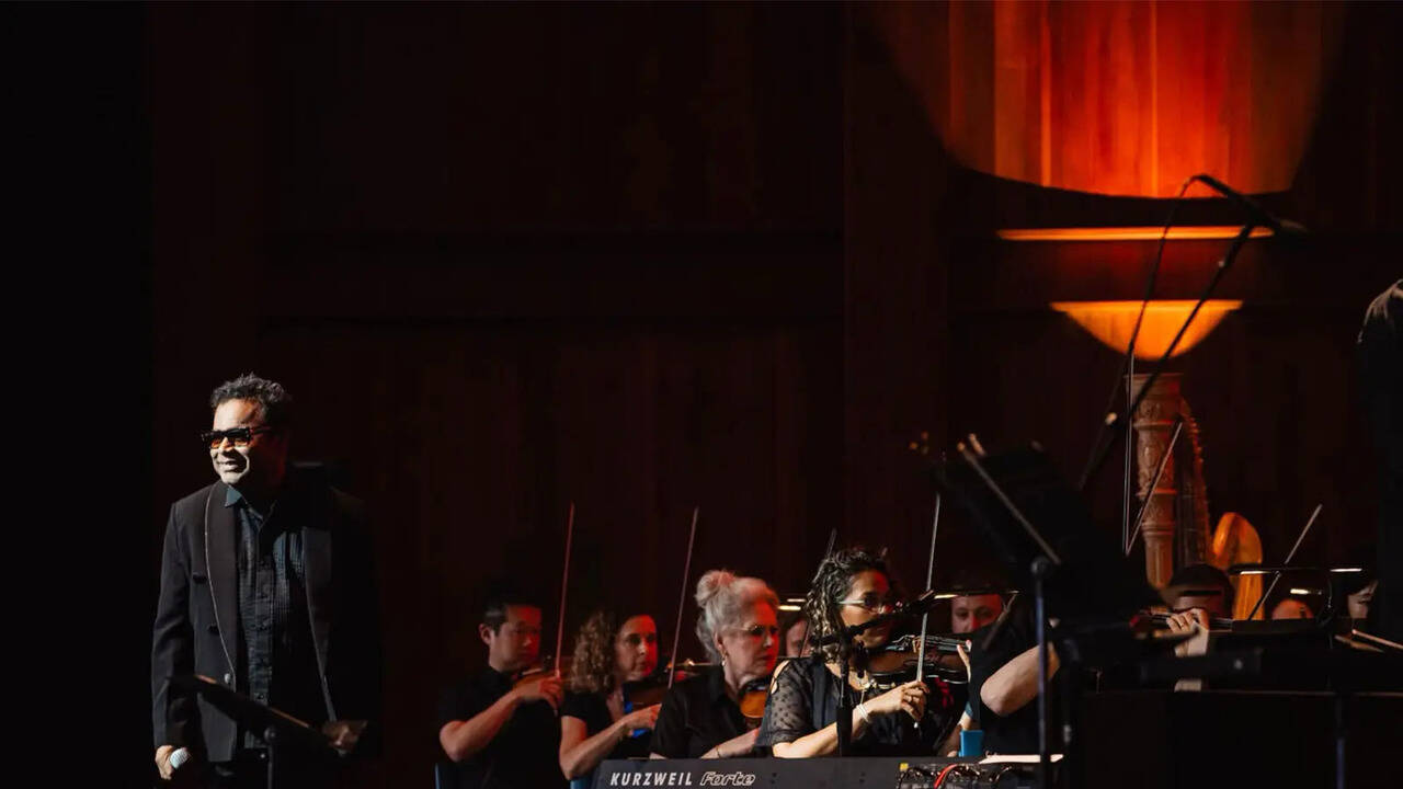 A R Rahman receives standing ovation at Wolf Trap concert with national symphony orchestra