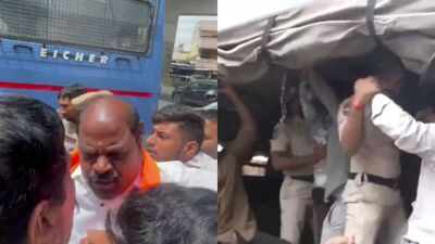 Protest outside Hyderabad school after teacher allegedly assigns 'religious homework' to student; BJP workers detained