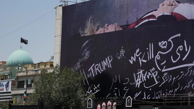 'We will kill Trump': Tehran puts up gigantic billboard depicting US president in coffin