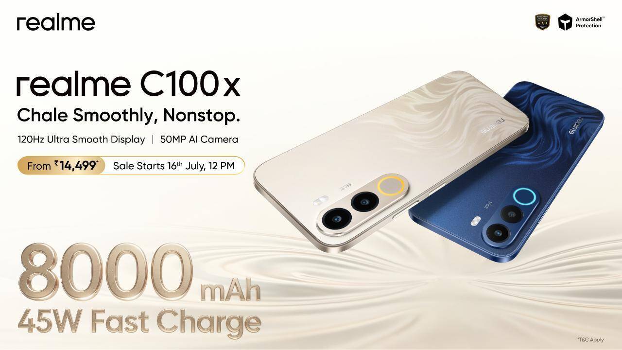 Realme C100x smartphone with 8000 mAh battery launched in India: Price, specs and more