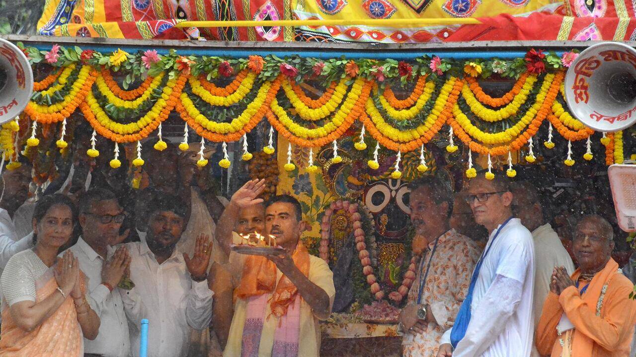 Iskcon to deliver nutritious food to school children, says Adhikari