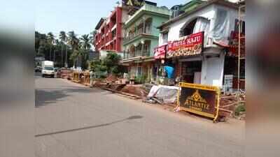 Panchayat officials inspect hotel sewage diversion in Calangute