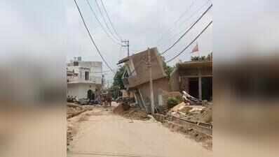 2-storey Greater Noida building collapses after soil excavated for nearby drain