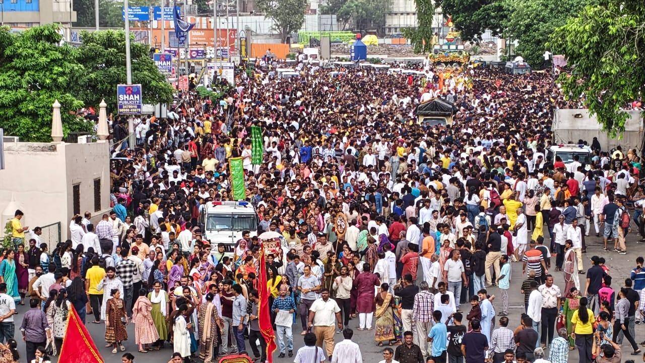 Devotion on wheels: Thousands join celebration of faith