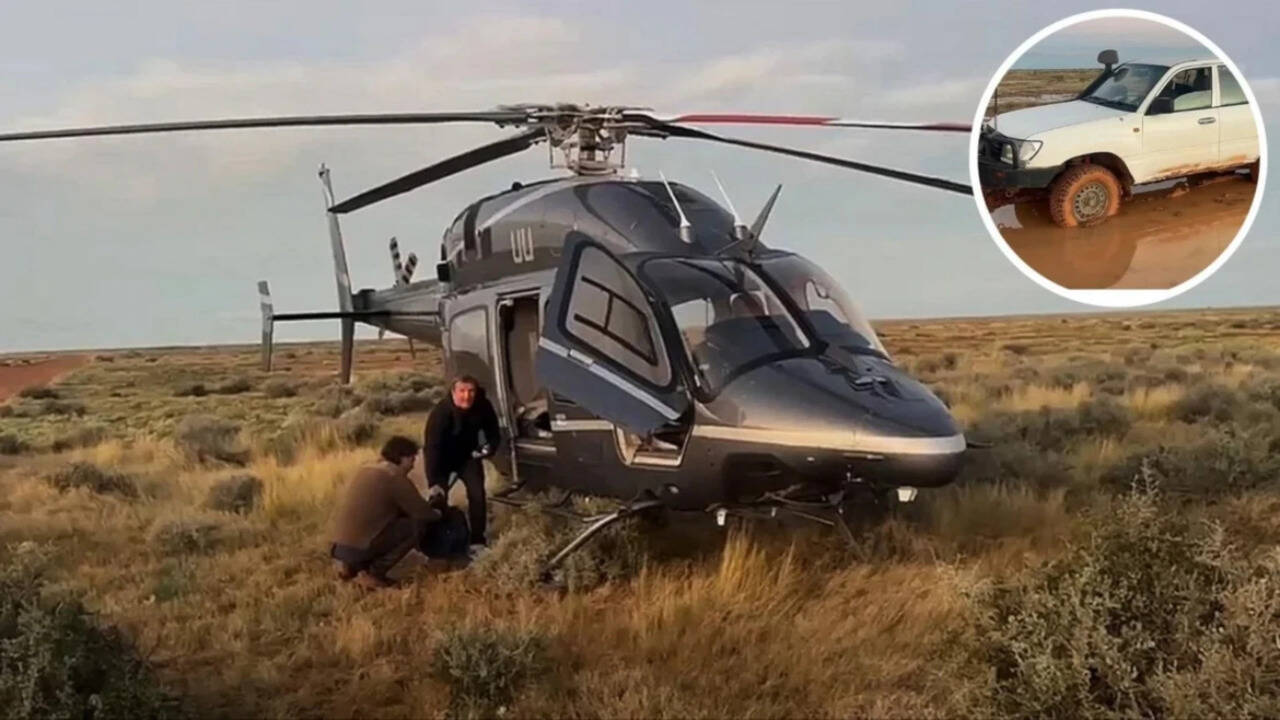 Australian father and son were stranded in the outback for 12 hours rescued by a billionaire
