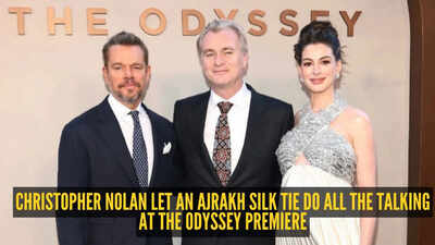 Christopher Nolan's Ajrakh tie at The Odyssey premiere was a quiet tribute to Indian craft