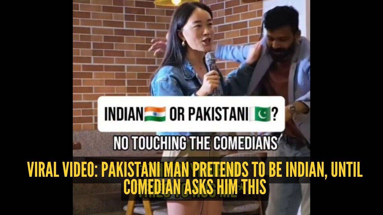 Pakistani man claims he's Indian after trying to hug Chinese comedian on stage, but one question exposes him