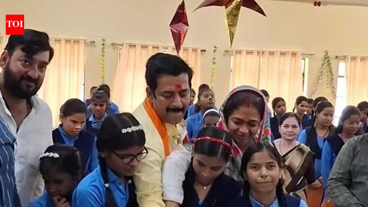 BJP MP Ravi Kishan shares birthday joy with divyang students