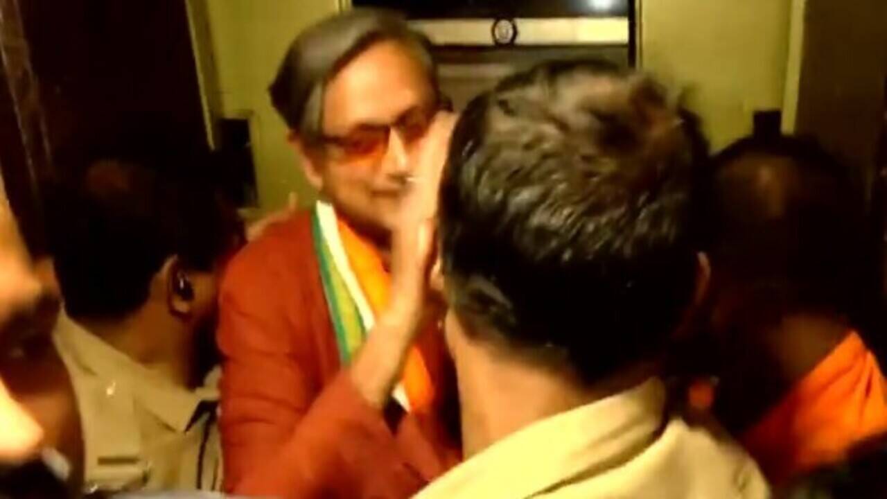 Watch: Shashi Tharoor rescued after Kerala hotel lift gets stuck