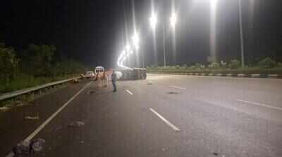 2 killed, 1 hurt as speeding truck rams into parked van