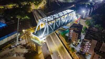Ahmedabad: 80-metre steel bridge launched over Anupam Flyover for bullet train project