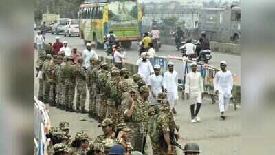 Airport mosque protest fizzles out as police and central forces turn area into fortress