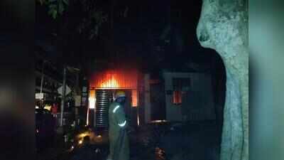 Fire breaks out in parking area of three-storey house, gutting household goods worth lakhs