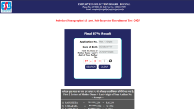 MPESB Subedar & ASI final result 2026 released at esb.mp.gov.in: Direct link to download scorecards here