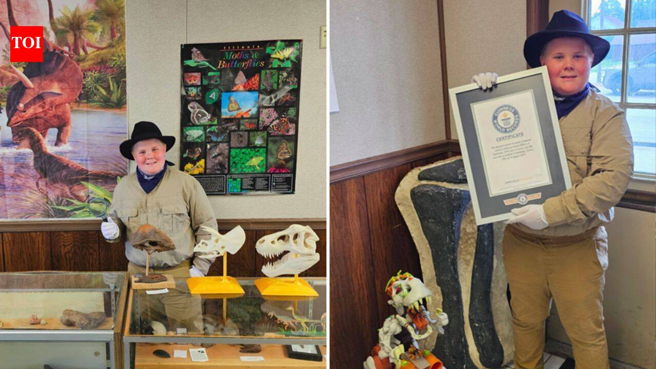 Meet Anderson Taylor, the 9-year-old dinosaur lover who turned his fossil collection into a museum and became the world’s youngest curator
