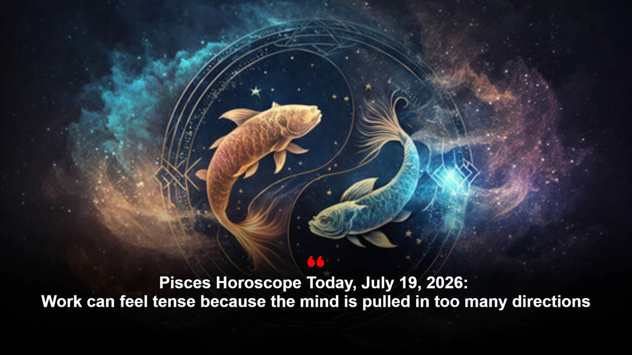 Pisces Horoscope Today, July 19, 2026: Work can feel tense because the mind is pulled in too many directions