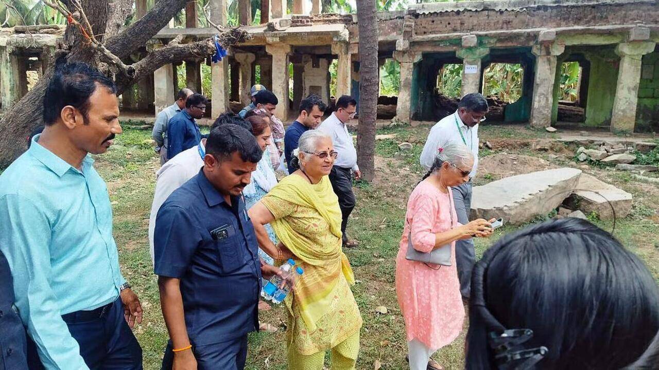 Sudha Murty allocates MPLAD funds for Hampi Heritage restoration