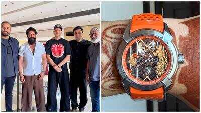 Rishab Rikhiram Sharma's Rs 35.88 lakh Jacob & Co. Ram Janmabhoomi watch steals the spotlight as he poses with the Ramayana team