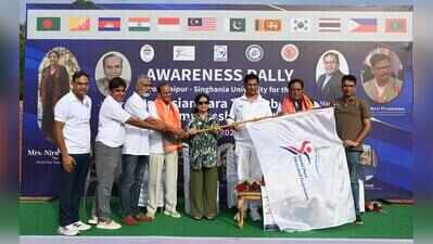 3rd Asian Para Throwball Championship: Para throwball rally from Jaipur to Singhania University flagged off