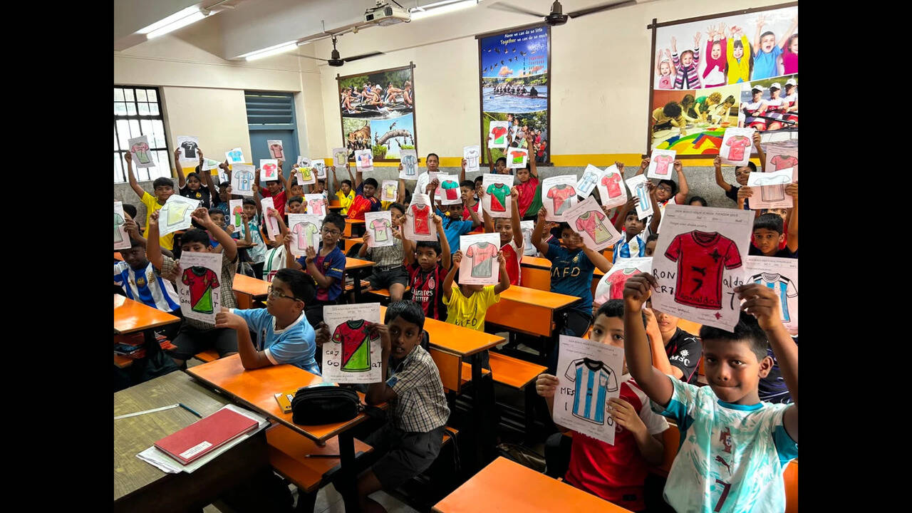 Students swap uniforms for World Cup colours at Don Bosco