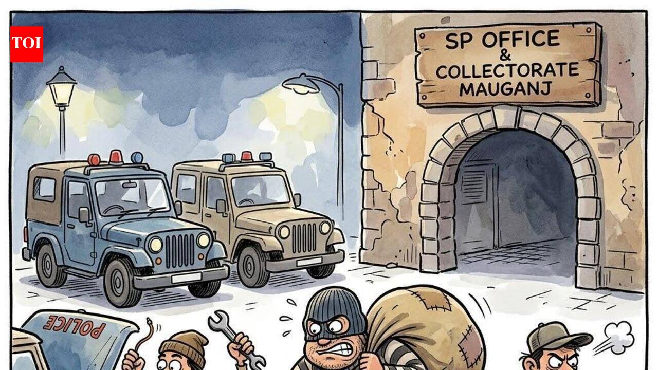 When thieves dare! Batteries stolen from two police vehicles parked outside SP office, collectorate