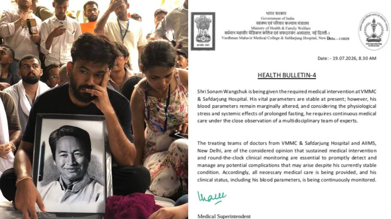 'Stable, but close monitoring essential': Safdarjung hospital issues Wangchuk's health update