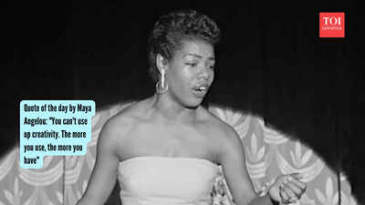 Quote of the day by Maya Angelou: "You can't use up creativity. The more you use, the more you have"