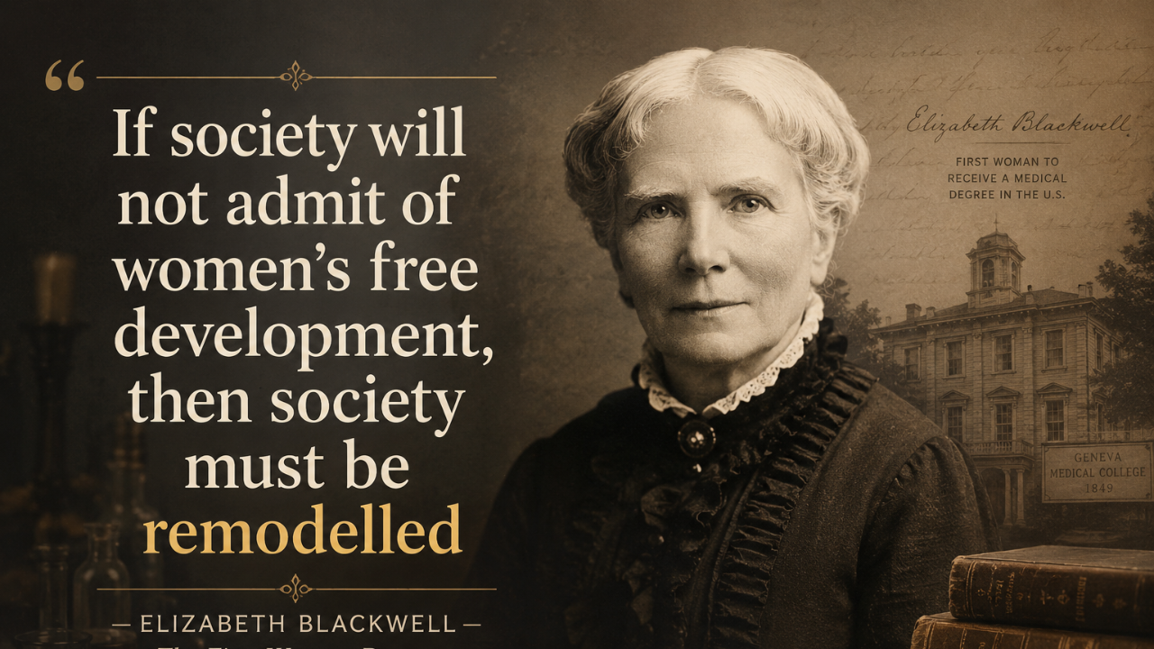 Quote of the day by Elizabeth Blackwell: Why 