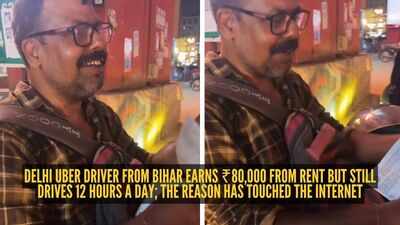 Delhi Uber driver from Bihar earns ₹80,000 from rent but still drives 12 hours a day; the reason has touched the internet