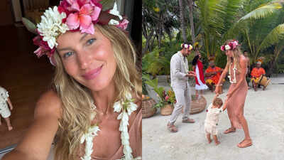 Gisele Bündchen shares rare photos with her child from her family vacation in Tahiti