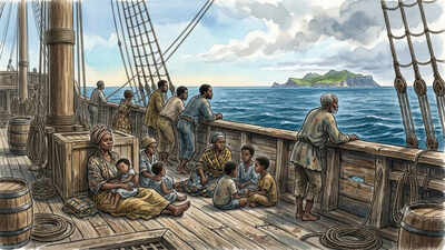 The British Royal Navy brought nearly 27,000 Africans rescued from slave ships to a remote Atlantic island; their teeth are now revealing their lost childhood journeys