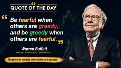 Quote of the day by Warren Buffett: “Be fearful when others are greedy, and be greedy when…” - the powerful mindset behind long-term success
