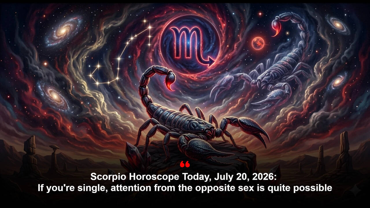 Scorpio Horoscope Today, July 20, 2026: If you're single, attention from the opposite sex is quite possible