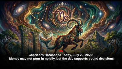 Capricorn Horoscope Today, July 20, 2026: Money may not pour in noisily, but the day supports sound decisions