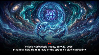 Pisces Horoscope Today, July 20, 2026: Financial help from in-laws or the spouse's side is possible