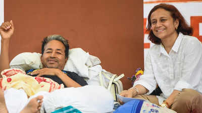 "I will represent him": Sonam Wangchuk's wife Gitanjali Angmo to lead 'Chalo Sansad' march in his place