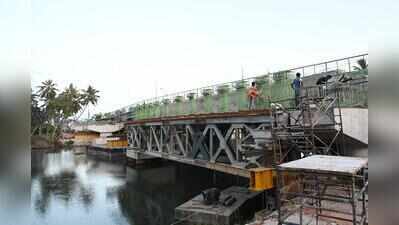 Thiruvallam service bridge likely to open in four months as NHAI speeds up work