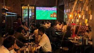 Evening replays of late-night matches lift biz at restos, bars